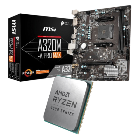 Aufrüst-Kit: MSI A320M-A Pro Max - AMD Ryzen 5 PRO 3350GE 4x 3.30 GHz - AMD Radeon Graphics